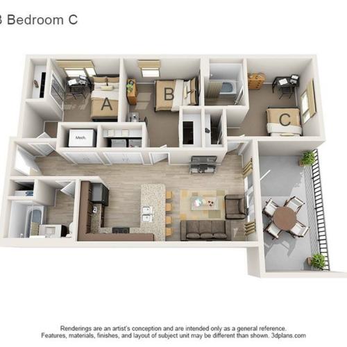 3 Bedroom C