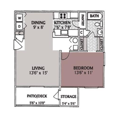 The Harbor 2 Bed Apartment Mill Trace Village