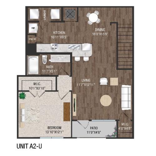 B1L 2 Bed Apartment Brookview at Middletown