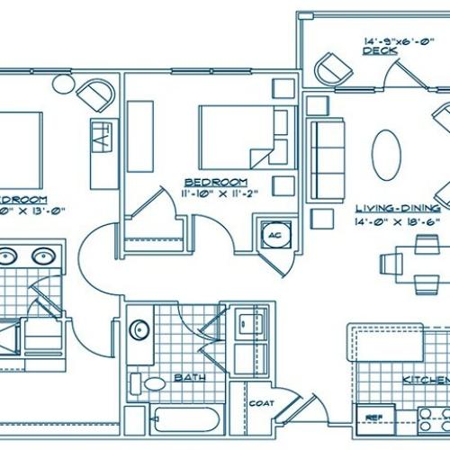 The Lodge at BridgeMill, Canton GA | The Berkshire floorplan
