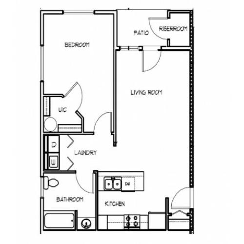 1 Bedroom Floor Plan