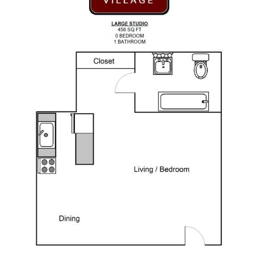 Large Studio Floorplan