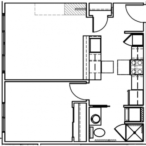 1 581 (1 Bed 1 Bath)