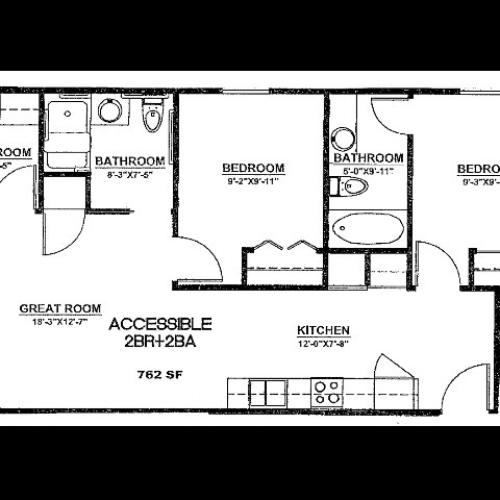 2x2 A 762sqft