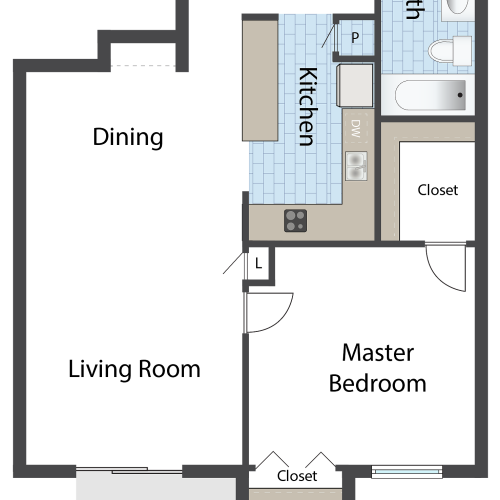 Tivoli Heights A40 One Bedroom