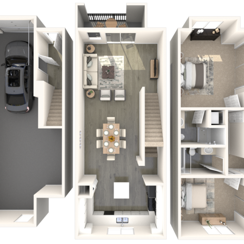 Palazzo Townhomes Two Bedrooms B1