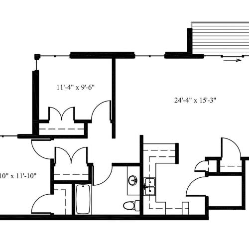 Two BedroomChateau 2 Bed Apartment Chateau Village and Deer View