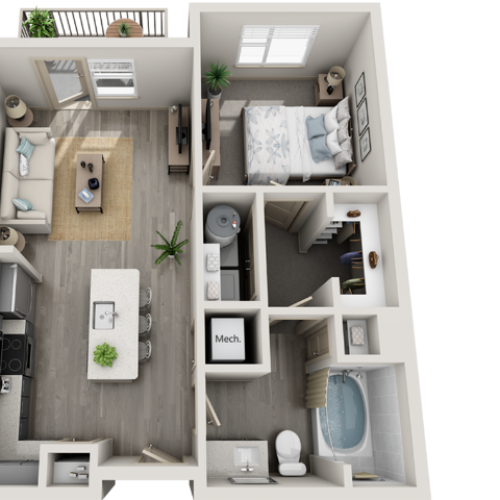 A2 1 Bed Apartment Riverside Place Apartments