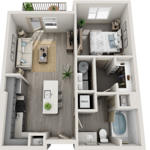 A2 1 Bed Apartment Riverside Place Apartments