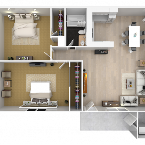 One Bedroom / One Bath 1 Bed Apartment Rancho Vista