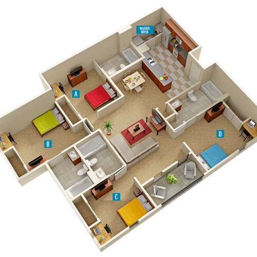 Four Bedroom