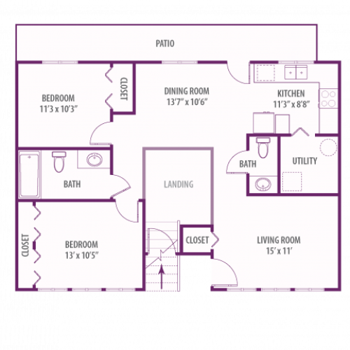Campus Side 2 bedroom flat