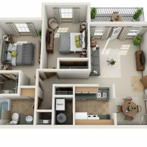 two bedroom