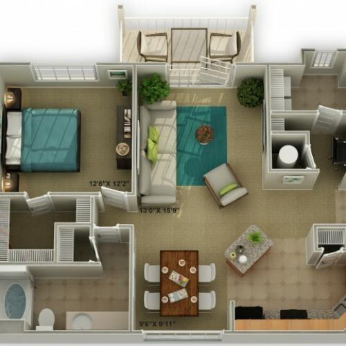 Photo of The Carriage One Bedroom Floor Plan