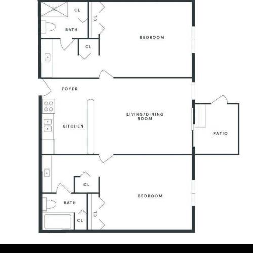 1 Bedroom 1 Bed Apartment Hampton Woods