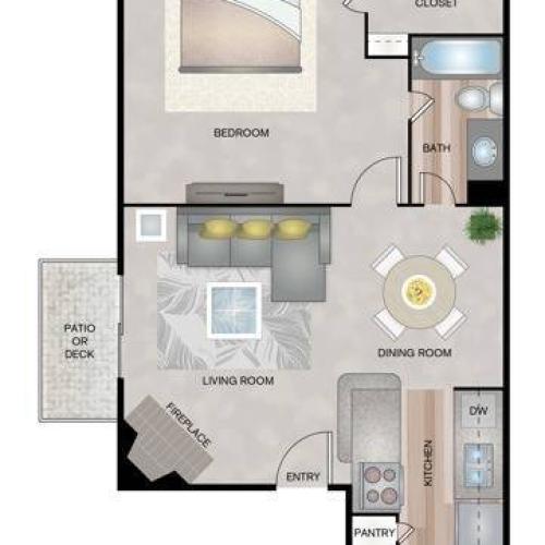 A 1 Bed Apartment Cimarron Place Apartments