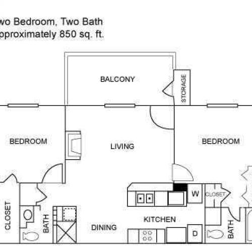 A1 1 Bed Apartment Churchill Crossing Apartments