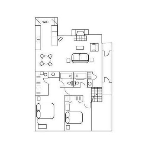 1x1A 1 Bed Apartment Bartons Mill Apartments