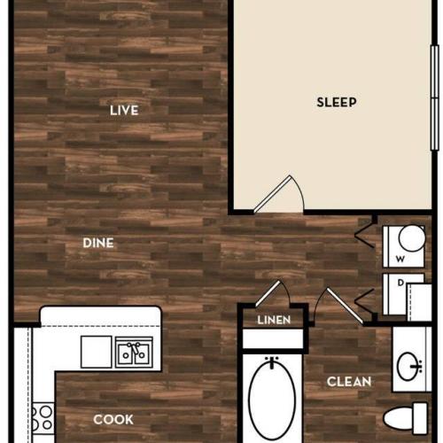 Floor Plan 4 | Apartments In San Antonio | 1800 Broadway