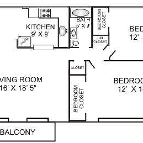 2BR 2 Bed Apartment Belmont West