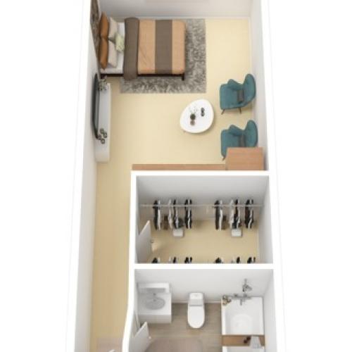 Small Studio 345 sqft