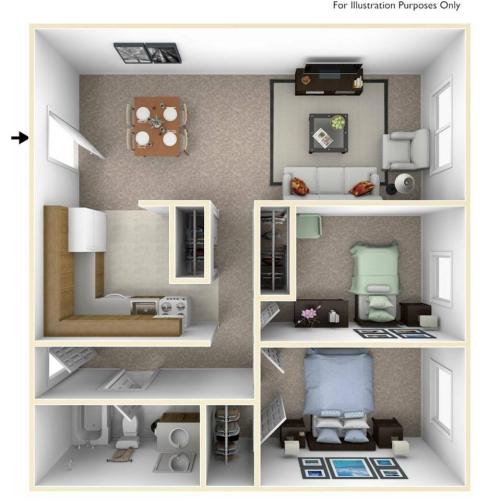 Two Bedroom Deluxe | 957 sqft