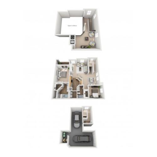 Truckee 2 Bed Apartment Green Leaf Waterstone