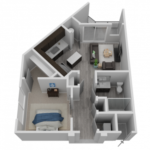 One Bedroom- A2