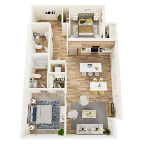B5 - Two Bedroom Two Bath