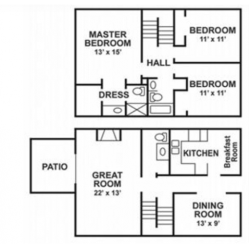 1 x 1 1 Bed Apartment Vines at Shelby Crossing