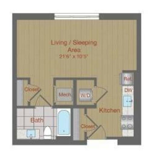 Image of S-A Floor Plan | Ovation at Arrowbrook | Herndon Apartments