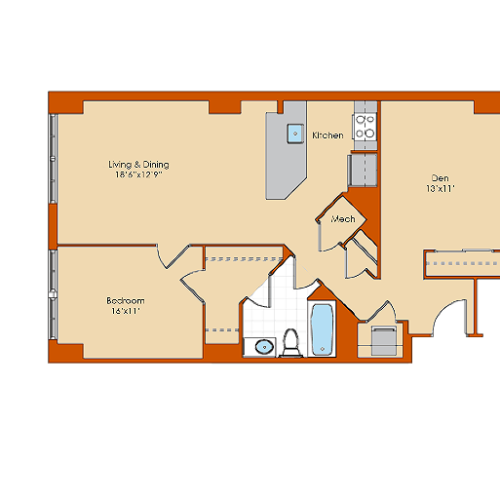 Portland Flats 1 Bed Apartment Park Triangle