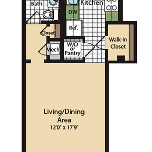 Monticello 1 Bed Apartment Ballston Park