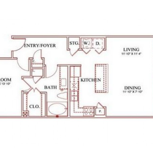 A3 1x1 823 sqft