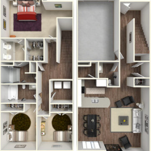 3 bedrooms 2.5 bathrooms
