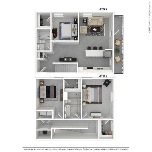 B04 2 Bed Apartment Lofts on Haw River