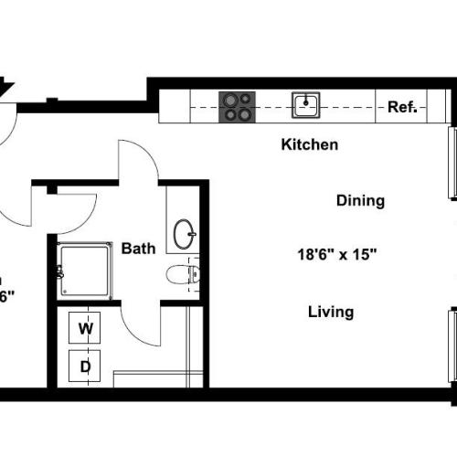 Bridgewater 1 Bed Apartment The Residences at Rivermark