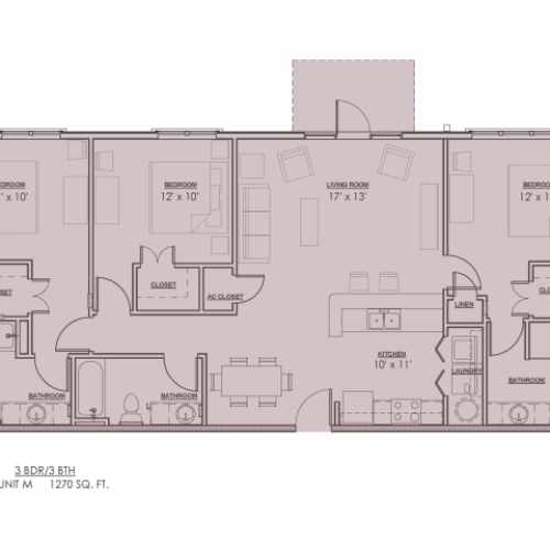 1Bed1.5BStudyBiscay 1 Bed Apartment Bayonne at Southshore
