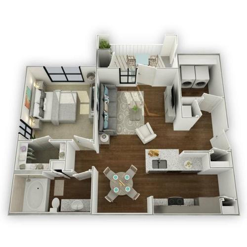 Asheville Exchange A2 Floor Plan