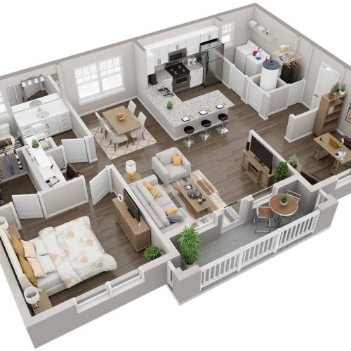 A3 1 bedroom, 1 bathroom Apartment in Athens, GA 30606