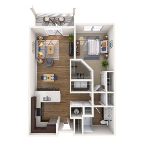 B2 2 Bed Apartment Grand Oaks at Crane Creek