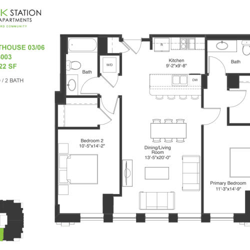 East 10 1 Bed Apartment Alta at K Station