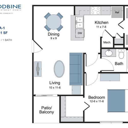 B1 2 Bed Apartment Woodbine