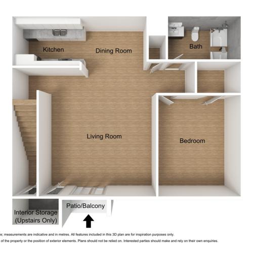 1-Bedroom Floor Plan