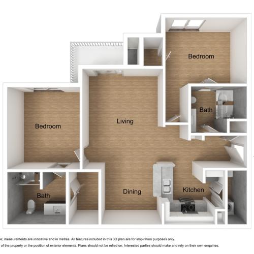 Two Bed/Two Bath Renovated
