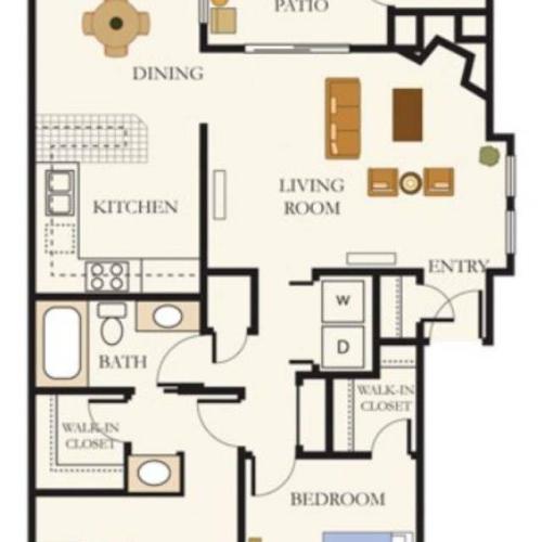 2 Bed 1 Bath