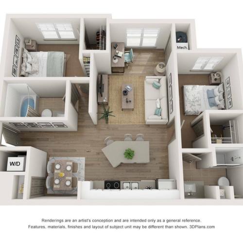 B1 Den Floor Plan