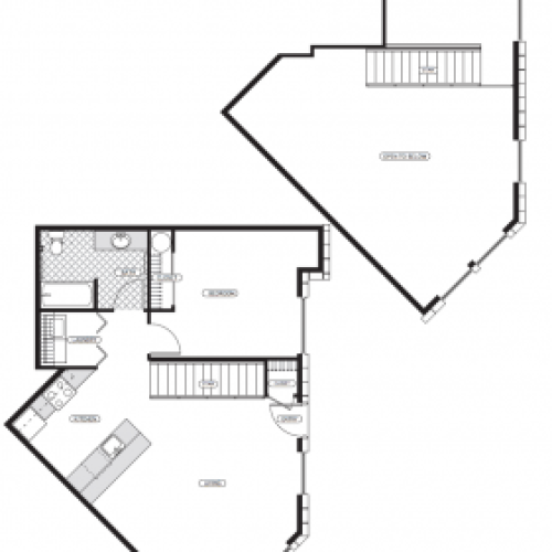 One Bedroom w/Den One Bath 776 1 Bed Apartment Trax at DuPont