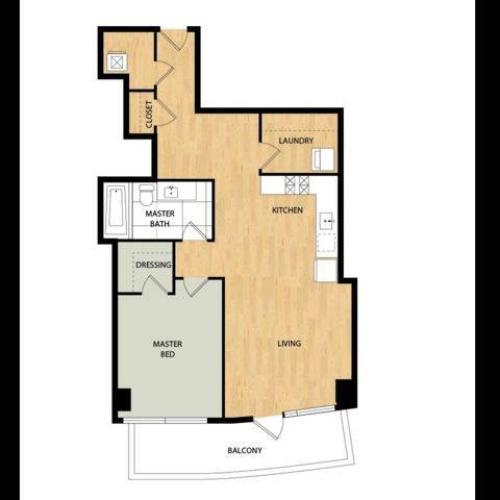 Tower One Bedroom One Bath Aspen 919 1 Bed Apartment The Ardea Apartments