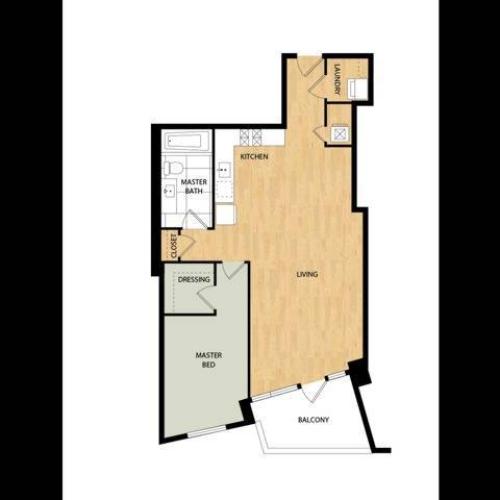 Tower One Bedroom One Bath Dogwood 903 1 Bed Apartment The Ardea Apartments